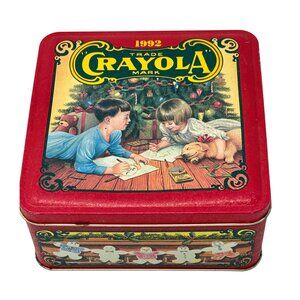 Vintage‎ 1992 Crayola Christmas Tin